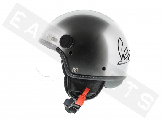 Piaggio Helm Demi Jet VESPA Visor Metaal